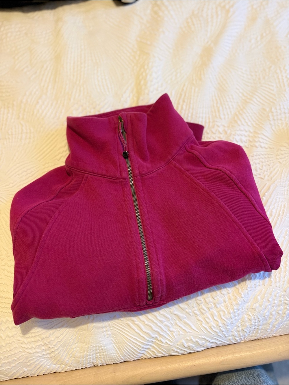 lululemon athletica Deep Pink Scuba Half-Zip Pullover